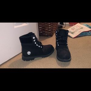 Black velvet timberlands